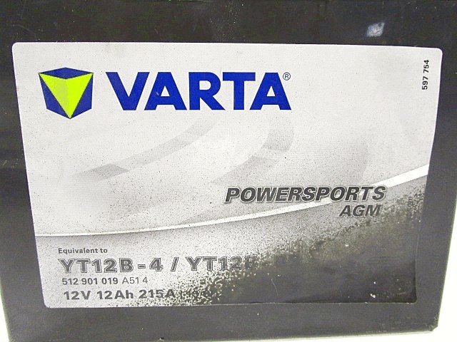 BATTERIA PER MOTO VARTA SUPERSPORTS AGM YT12B-4 YT12B-BS 12V 12AH 215A BATTERY