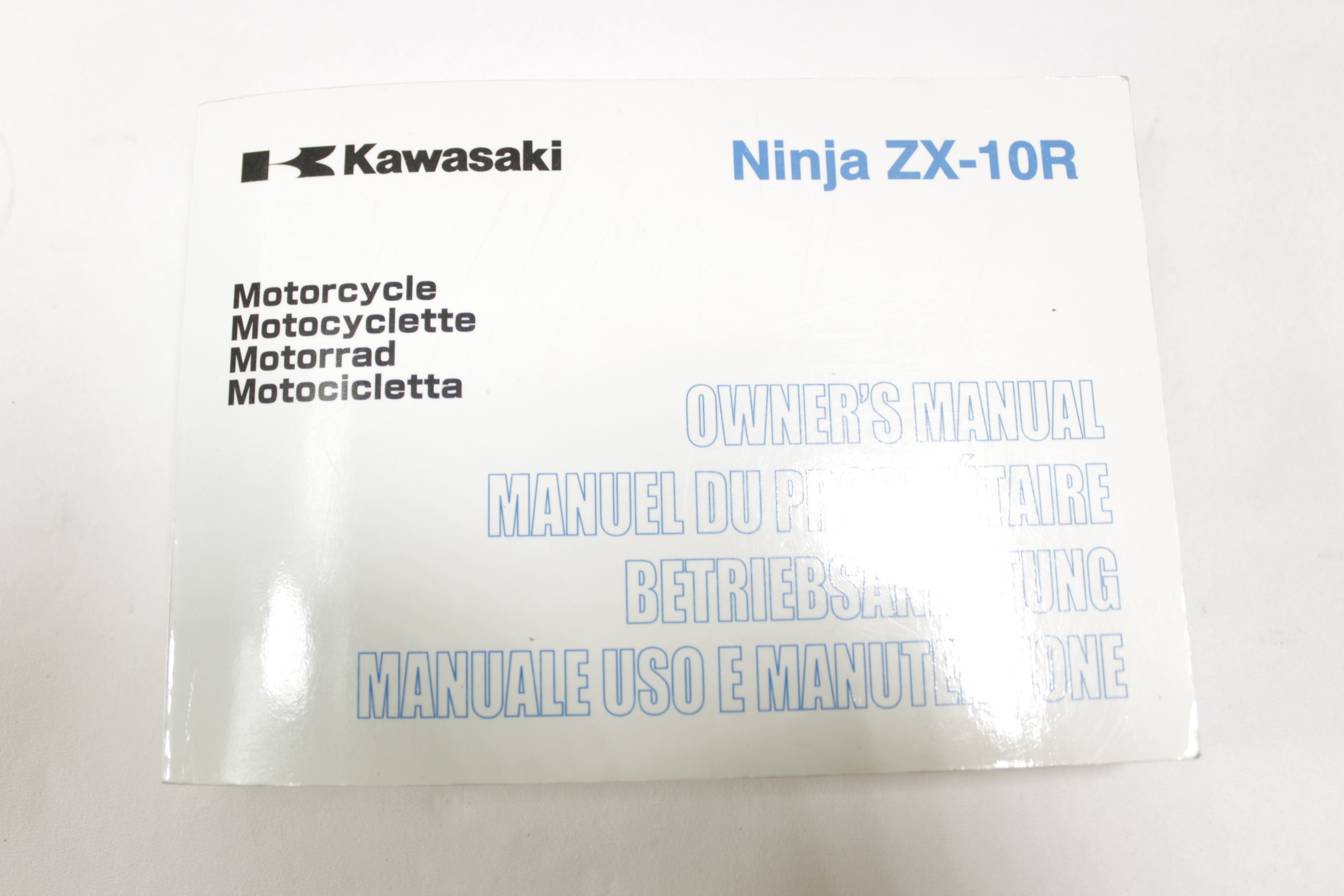 MANUALE USO E MANUTENZIONE 4 LINGUE KAWASAKI NINJA 1000 ZX-10R 2004 - 2005 999761231 OWNER'S MANUAL