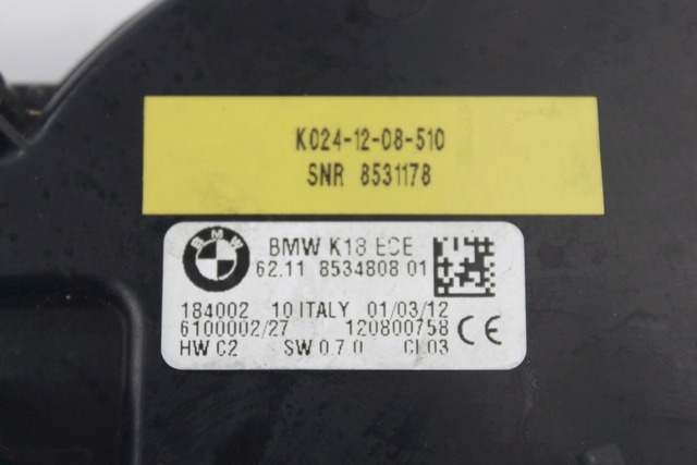 STRUMENTAZIONE CONTACHILOMETRI BMW C 600 SPORT K18 2011 - 2019 62118534808 DASHBOARD SPEEDOMETER VETRO CON PICCOLE CREPE