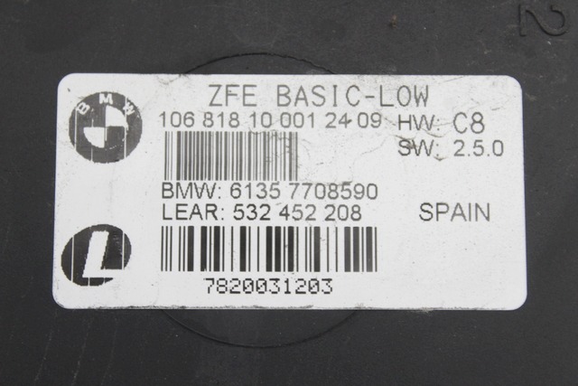 CENTRALINA BODY COMPUTER BMW F 800 R K73 2005 - 2019 61357708590 CENTRAL VEHICLE ELECTRONICS