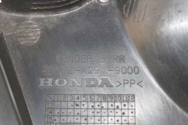HONDA SH MODE 125 80102K29900 PARAFANGO POSTERIORE JF71 17 - 20 REAR FENDER 80102K299000
