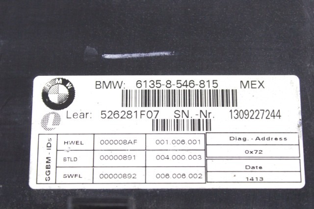 BMW R 1200 GS 61358546815 CENTRALINA MODULO BASICO K50 11 - 18 BASIC MODULE 