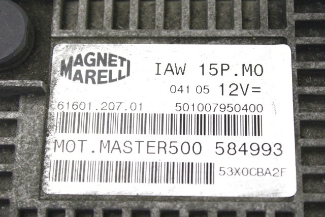 MALAGUTI SPIDERMAX 500 GT 584993 KIT CHIAVE ACCENSIONE 04 - 11 KEY LOCKS ECU KIT