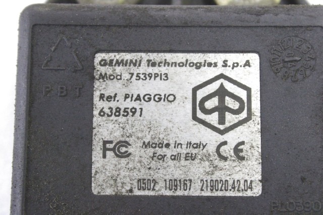 PIAGGIO X8 250 641288 CENTRALINA ATTUATORE APERTURA SELLA (2006) SEAT LOCK CONTROL UNIT 584271 638591