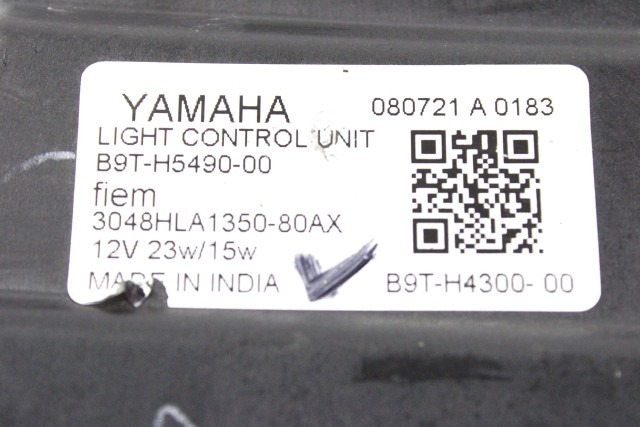 YAMAHA MT-03 B9TH549000 CENTRALINA FARO LED RH21 20 - 23 LIGHT CONTROL UNIT