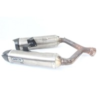 APRILIA DORSODURO 750 71907AK SCARICO SILENZIATORI ARROW AFTERMARKET 09 - 17 ARROW MUFFLER CARBONIO FONDELLI DANNEGGIATO