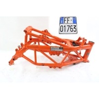 KTM 125 DUKE 93003001100EB TELAIO CON DOCUMENTI 21 - 23 FRAME WITH DOCUMENTS 93003001000EB DANNEGGIATO