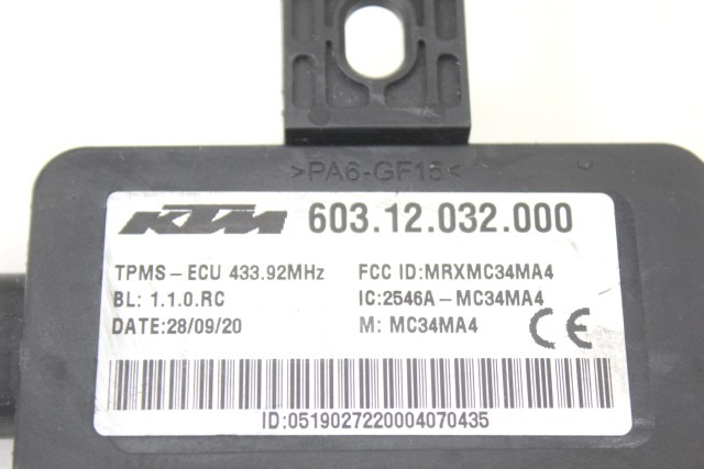 KTM 1290 SUPER DUKE GT 60312032000 RICEVITORE SENSORE PRESSIONE ARIA 19 - 21 RECEIVER AIR PRESSURE SENSOR