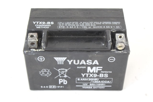 BATTERIA YUASA SUPER MF PAFECTA SUPER MF PAFECTA YTX9BS 12V 8AH BATTERY