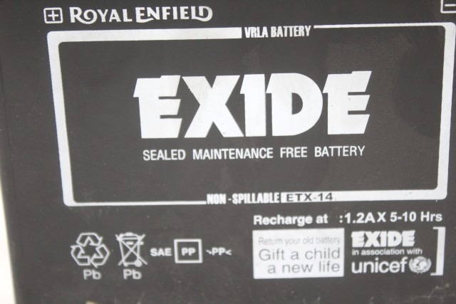 ROYAL ENFIELD BATTERIA EXIDE ETX-14 12V 13AH BATTERY 