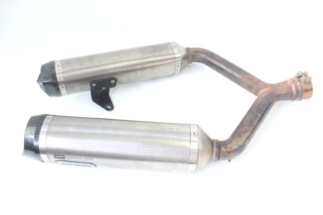 APRILIA DORSODURO 750 71907AK SCARICO SILENZIATORI ARROW AFTERMARKET 09 - 17 ARROW MUFFLER CARBONIO FONDELLI DANNEGGIATO