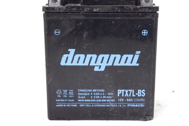 BATTERIA SCOOTER DANGNAI PTX7L-BS 12V 6AH 10HR BATTERY