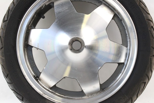 SUZUKI BURGMAN AN 400 6411014F01 CERCHIO RUOTA POSTERIORE 13X3.50 99 - 00 REAR WHEEL PICCOLI GRAFFI PNEUMATICO DA SOSTITUIRE