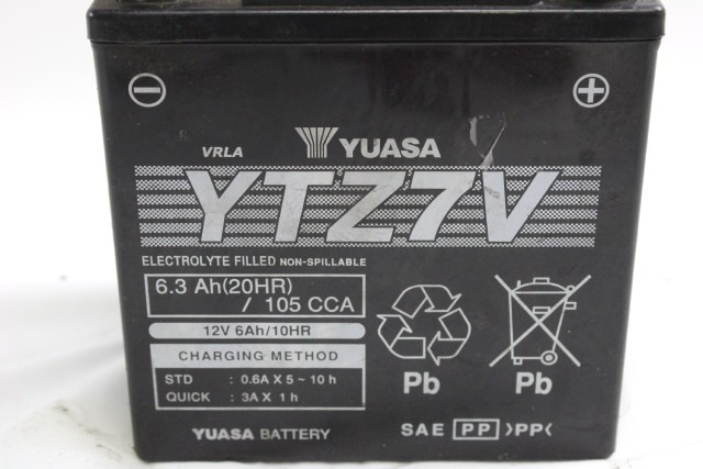 BATTERIA MOTO YUASA YTZ7V 12V 6.3AH 105CCA BATTERY