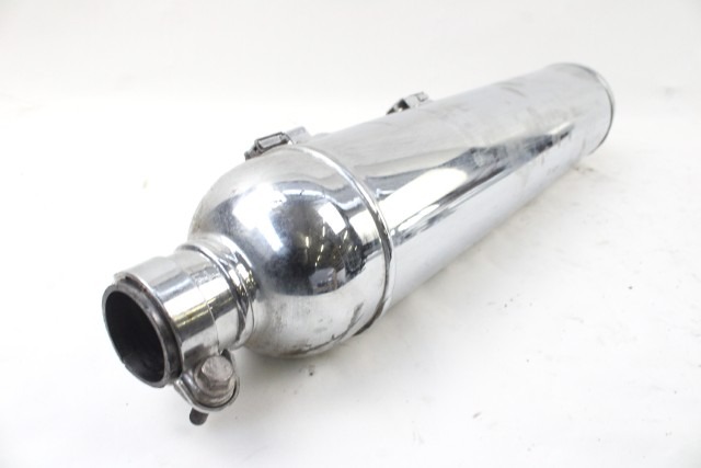 ROYAL ENFIELD SUPER METEOR 650 RLX00827 MARMITTA SILENZIATORE SCARICO SINISTRA 23 - 25 LEFT MUFFLER CON PICCOLI GRAFFI