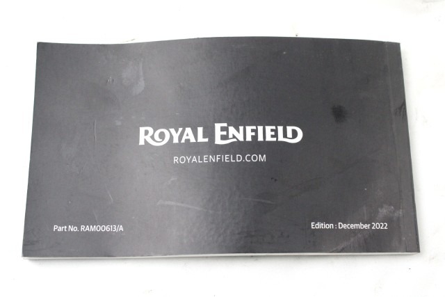 ROYAL ENFIELD SUPER METEOR 650 RAM00613A LIBRETTO USO E MANUTENZIONE 23 - 25 OWNER'S MANUAL