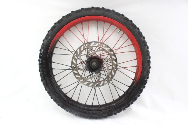 BETA RR 50 ENDURO CERCHIO RUOTA A RAGGI ANTERIORE 21" 07 - 09 FRONT WHEEL BULLONI DISCO ROVINATI