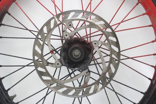 BETA RR 50 ENDURO CERCHIO RUOTA A RAGGI ANTERIORE 21" 07 - 09 FRONT WHEEL BULLONI DISCO ROVINATI